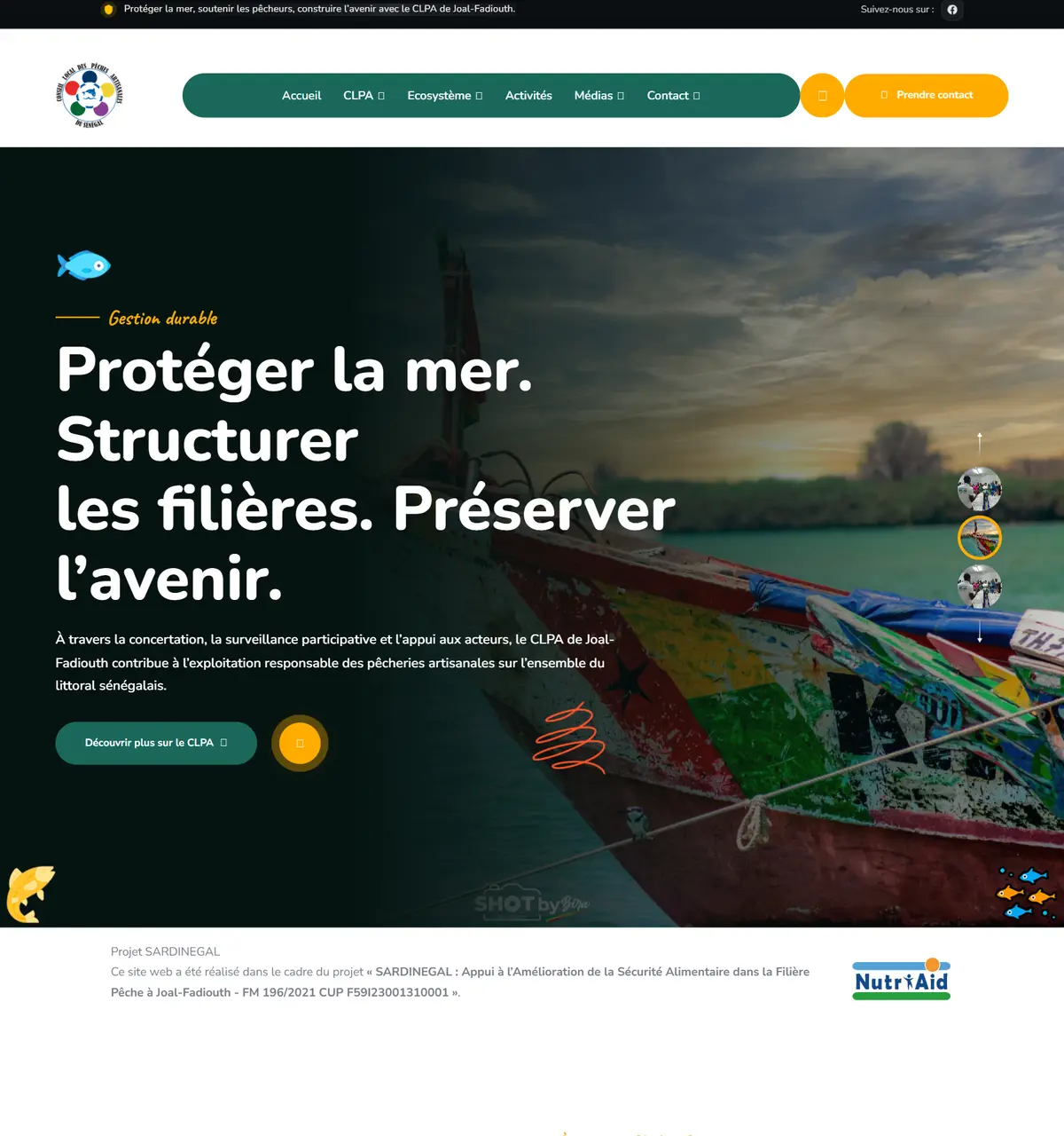 Aperçu du site CLPA Joal-Fadiouth