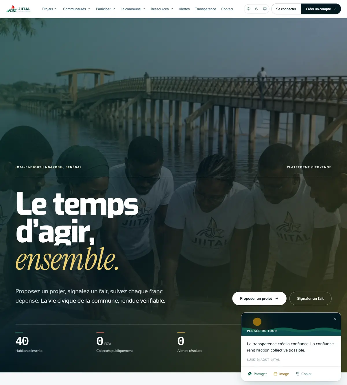 Aperçu du site JIITAL